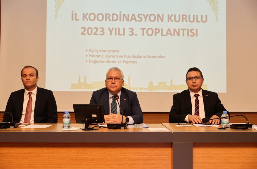  İl Koordinasyon Kurulu 2023 yılı 3’üncü toplantısı gerçekleştirildi