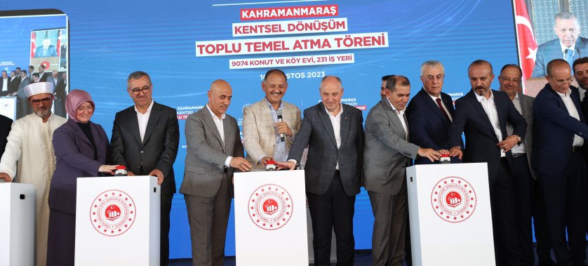  Kahramanmaraş’ta 9 bin 74 kalıcı konutun temeli atıldı