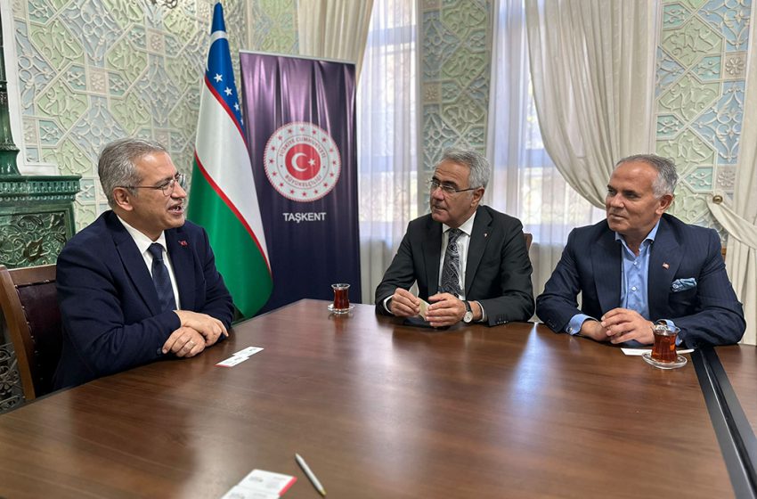  Özbekistan’da Bulunan STSO Heyeti, Taşkent Büyükelçiliğini Ziyaret Etti