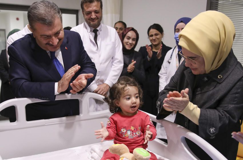  Emine Erdoğan’dan, Gazzeli Hasta Çocuklara Şefkat Eli