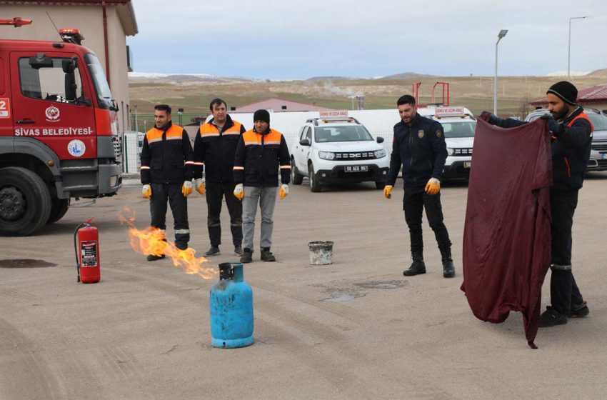  İl Özel İdarede Yangın Tatbikatı Gerçekleştirildi