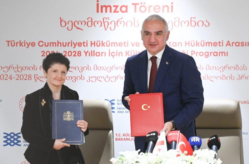  Türkiye ile Gürcistan arasında “Kültürel iş birliği programı” imzalandı