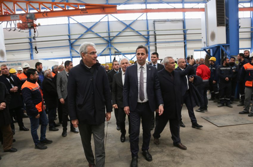  Başkan Özdemir, Türkiye’nin en büyük boji fabrikasının açılış programına katıldı