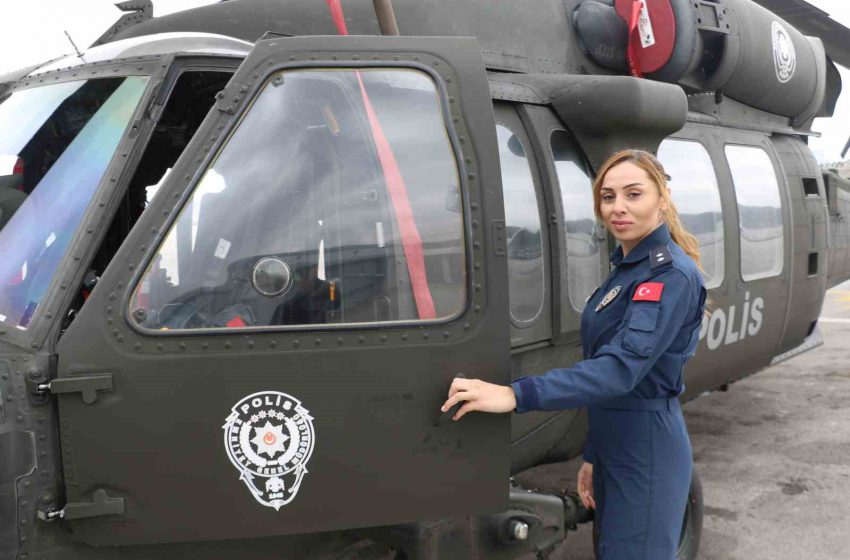  Türk Polis Teşkilatı’nın Kadın Helikopter Pilotu, 6 Yıldır Hava Araçlarıyla Güveni Temin Ediyor