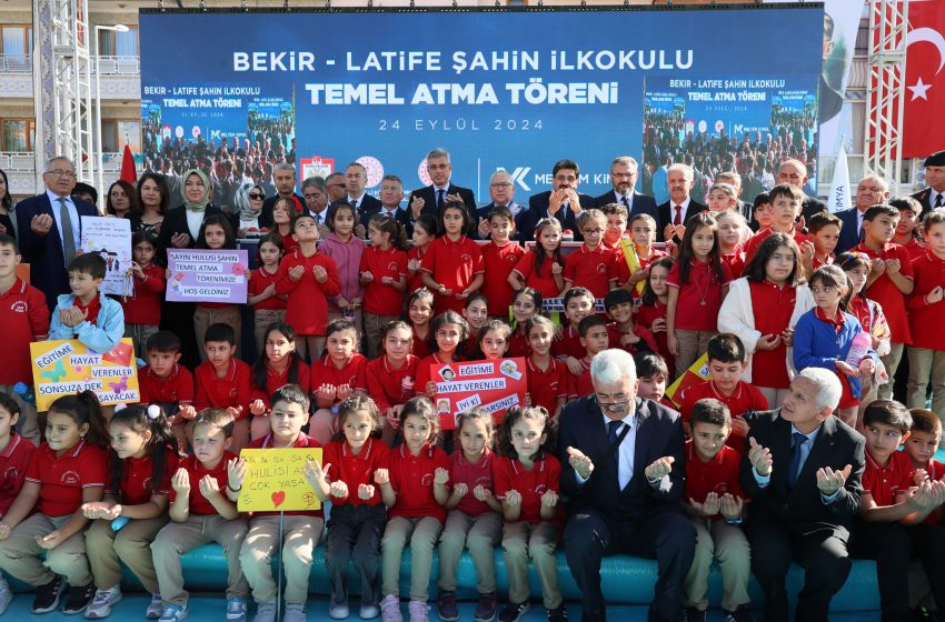  16 derslikli Bekir Latife Şahin İlkokulunun temeli atıldı