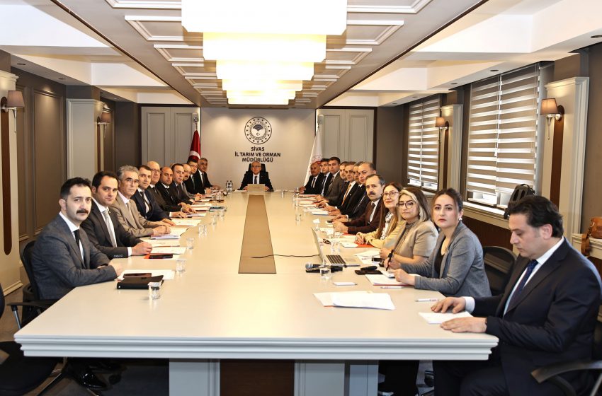 Sivas Su Yönetimi Toplantısı, Vali Yılmaz Şimşek başkanlığında gerçekleştirildi
