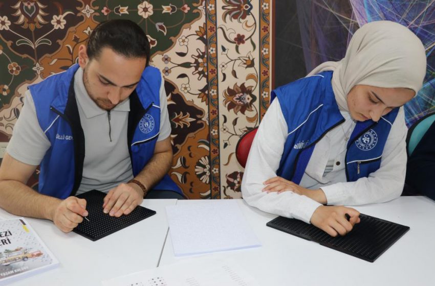  Sivas’ta görme engelliler için kabartma kitaplar hazırlandı