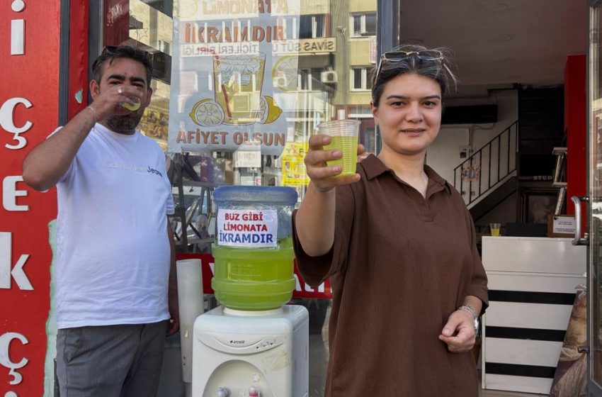  Bunaltıcı sıcaklarda bitkin düşenleri serinleten ikram