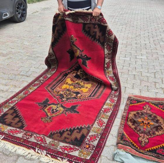 Divriği’de Kapıyı açamayınca duvarı delmişti, jandarmadan kaçamayan hırsız çaldığı halılarla yakalandı
