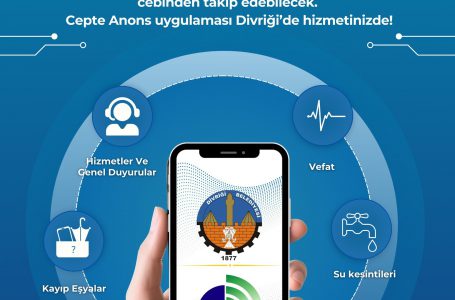 Divriği Belediyesi’nden “Cepte Anons” Uygulaması