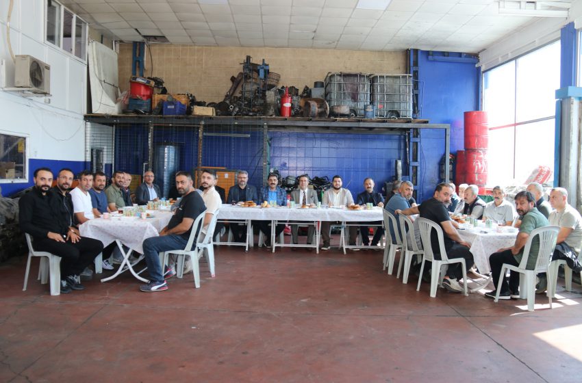  Sanayi Esnafları Kahvaltıda Buluştu: Sorunlar Masaya Yatırıldı