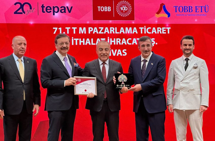  TOBB Türkiye 100 Listesinde Sivas’tan Gururlandıran Başarı