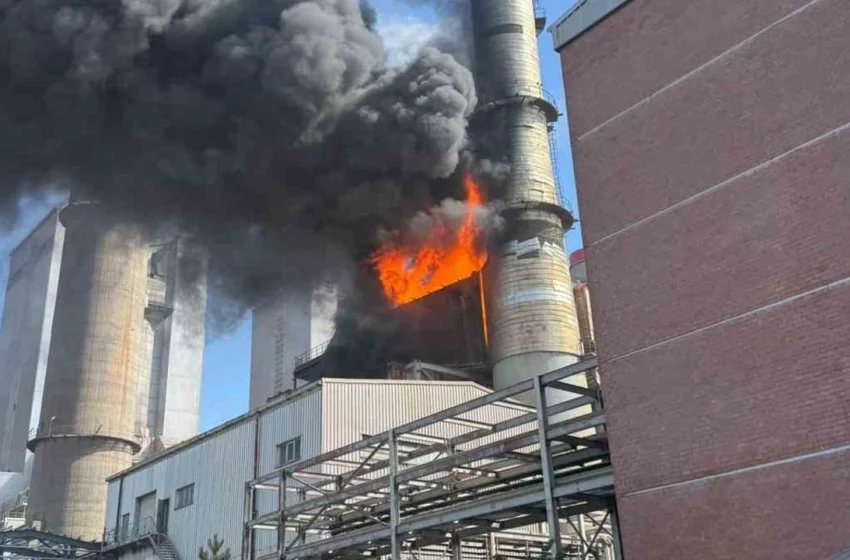  Kangal Termik Santrali’nde Yangın: Baca Ünitesi Kullanılamaz Hale Geldi
