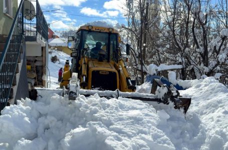 Devletten beklemedi, kardan kapanan köy yollarını kendi açtı