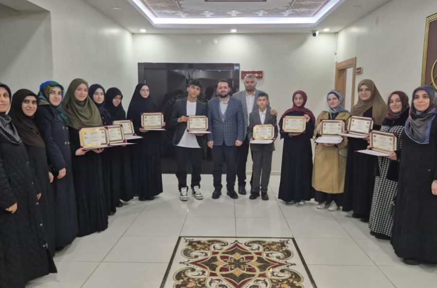  Sivas’ta 10 öğrenciye hafızlık belgesi verildi