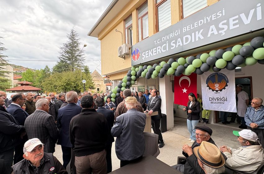 Divriği’de Gönül Sofrası Kuruldu: Şekerci Sadık Aşevi Açıldı