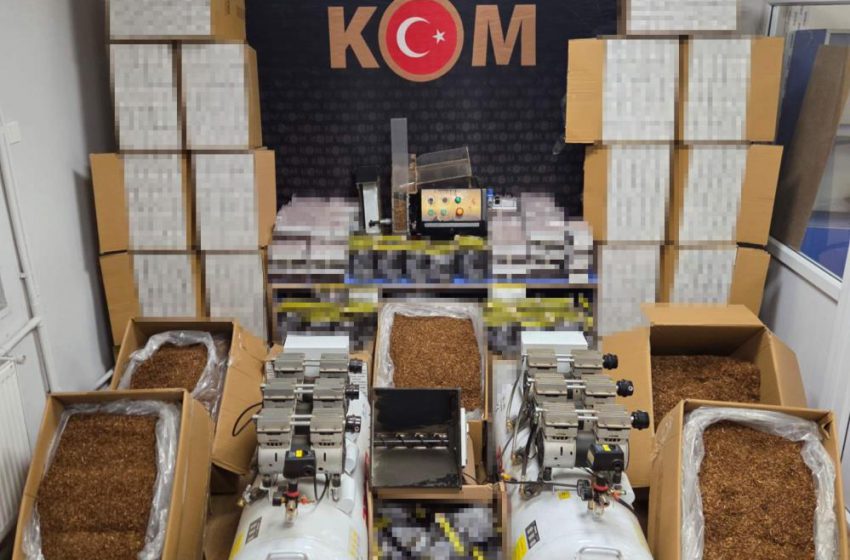  Sivas’ta binlerce makaron ele geçirildi