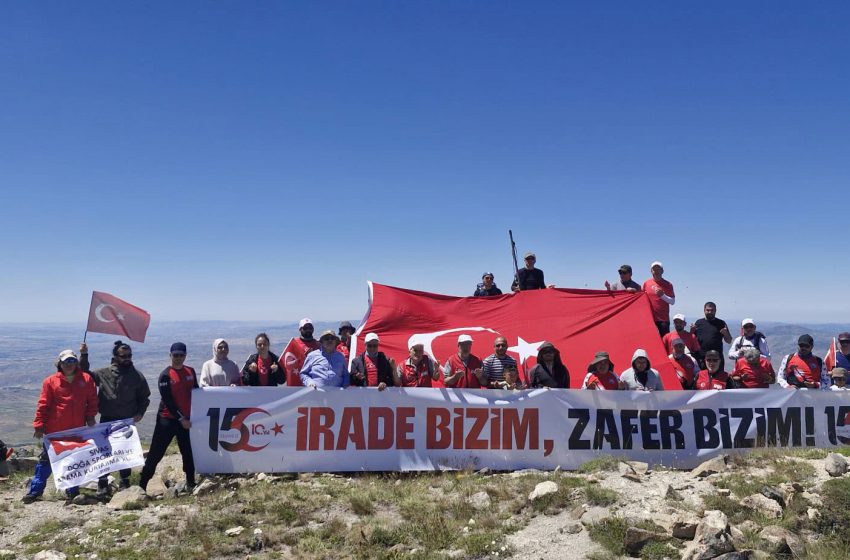  15 Temmuz Şehitleri Yıldız Dağı Zirvesinde Anıldı